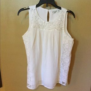 Abercrombie kids white summer top